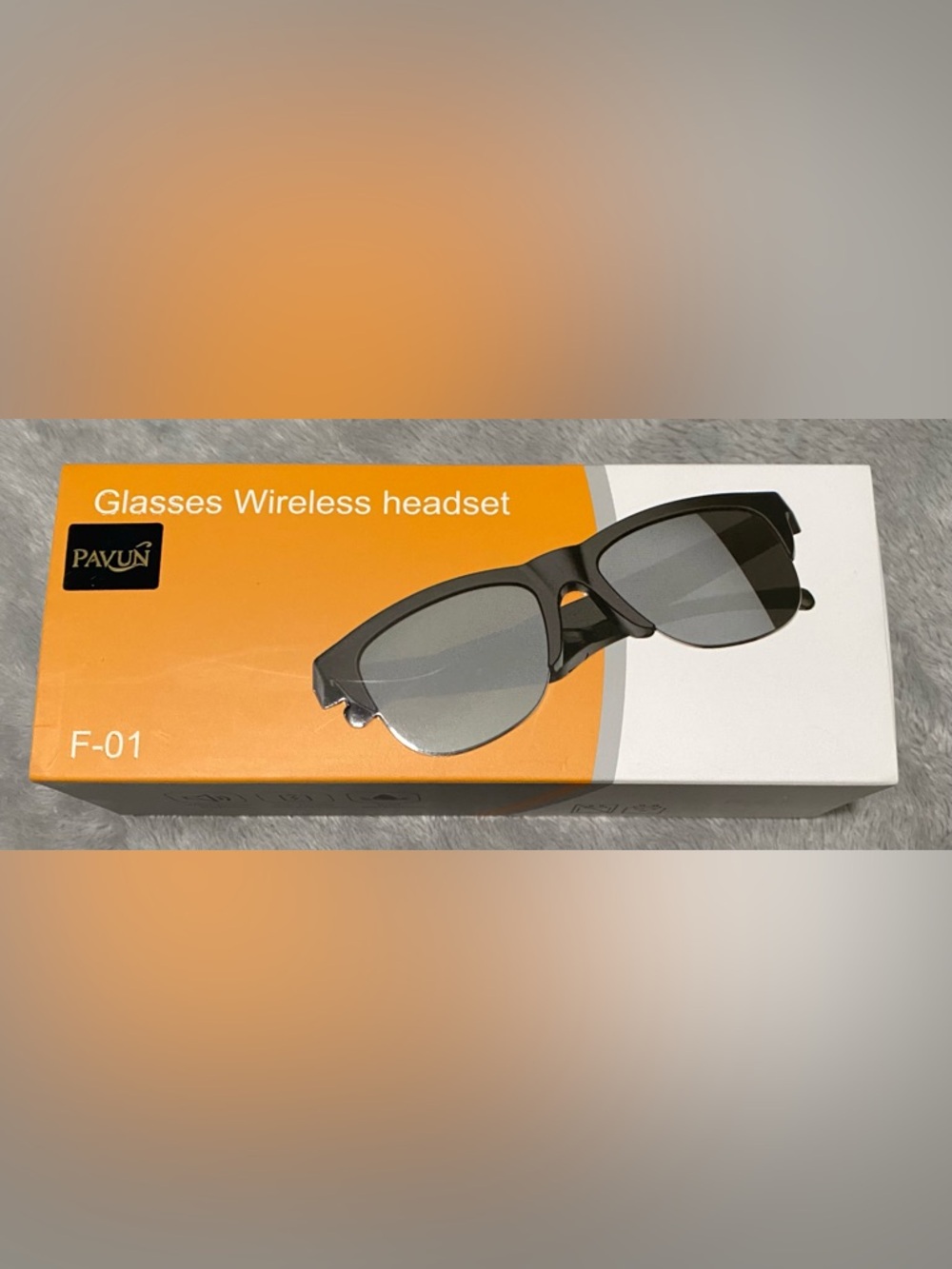 Glasses Wireless Headset Bluetooth Model F-01 NIB